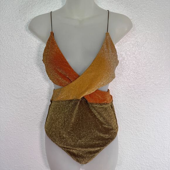 It's Now Cool Other - Its Now Cool Swimsuit Womens Medium Riot One Piece Metallic Shimmer Free People